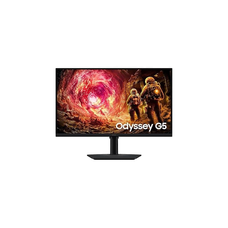 Samsung Écran Gaming Odyssey G5 G50F 27", 180Hz, QHD (2560 x 1440), 1ms, 1.000:1, Inclinable, Orientable, Pivotable et Ajustable
