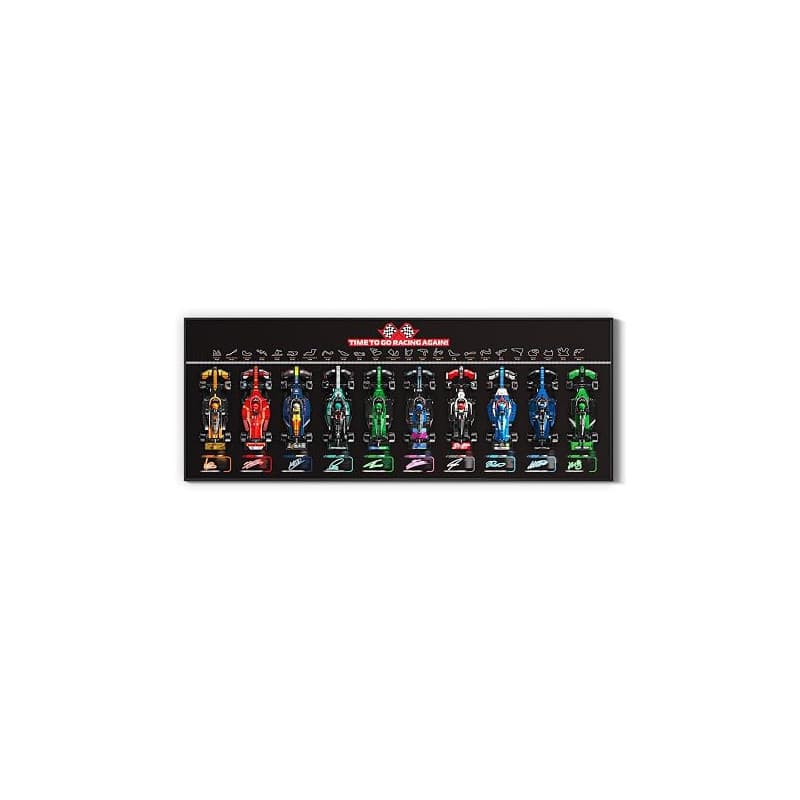 Tableau mural pour Lego Speed Champions Ultimate Formula 1 Collector's Pack (voitures non incluses) Support mural pour Lego 7724