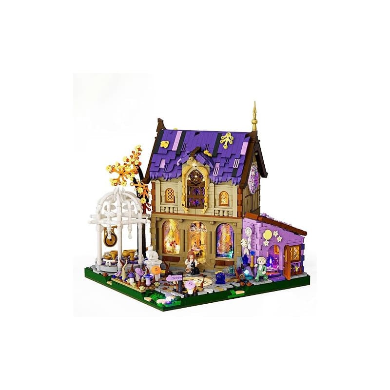 Lumibricks Série Retro House: Luna Cottage - Kit de construction de musique avec modules de son de guérison, remplacement audio