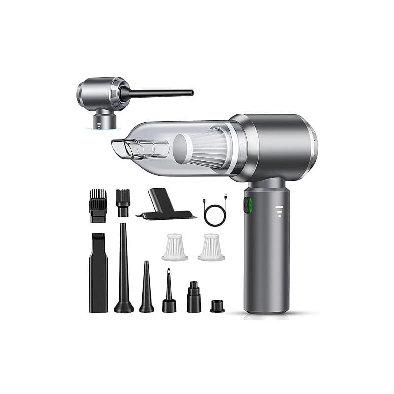 NVKHG Aspirateur à Main, 26000Pa Aspirateur à Main sans Fil, Aspirateur de Voiture à 3 Vitesses avec Moteur sans Brosse, Mini As