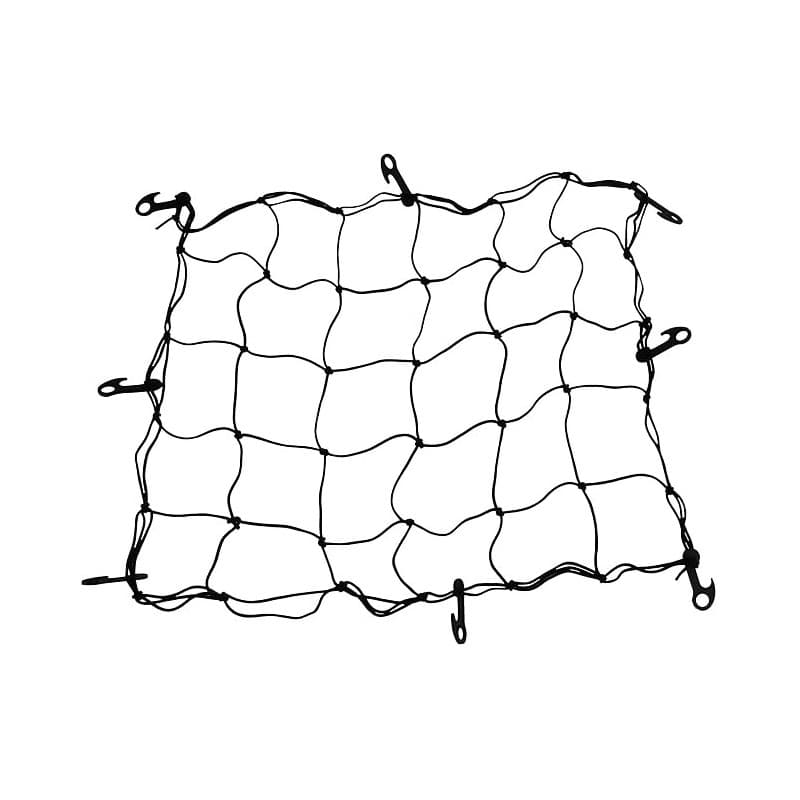 AERZETIX - C53724 - Filet Maille de Protection élastique à Bagage avec 8 Crochets - 70x90 cm - Couleur Noir - tendeur arraignée