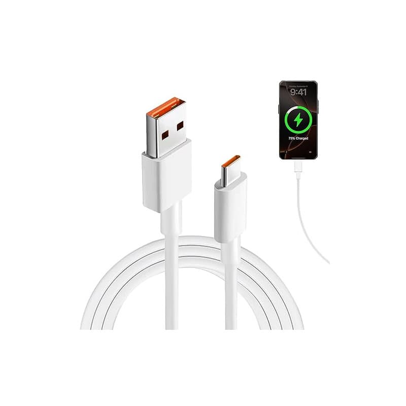 Cable USB Vers USB C, 120W Chargeur Rapide Pour Recharge Et Transfert De Données, 120w Cable Type C 1.5m Compatible Avec Xiaomi