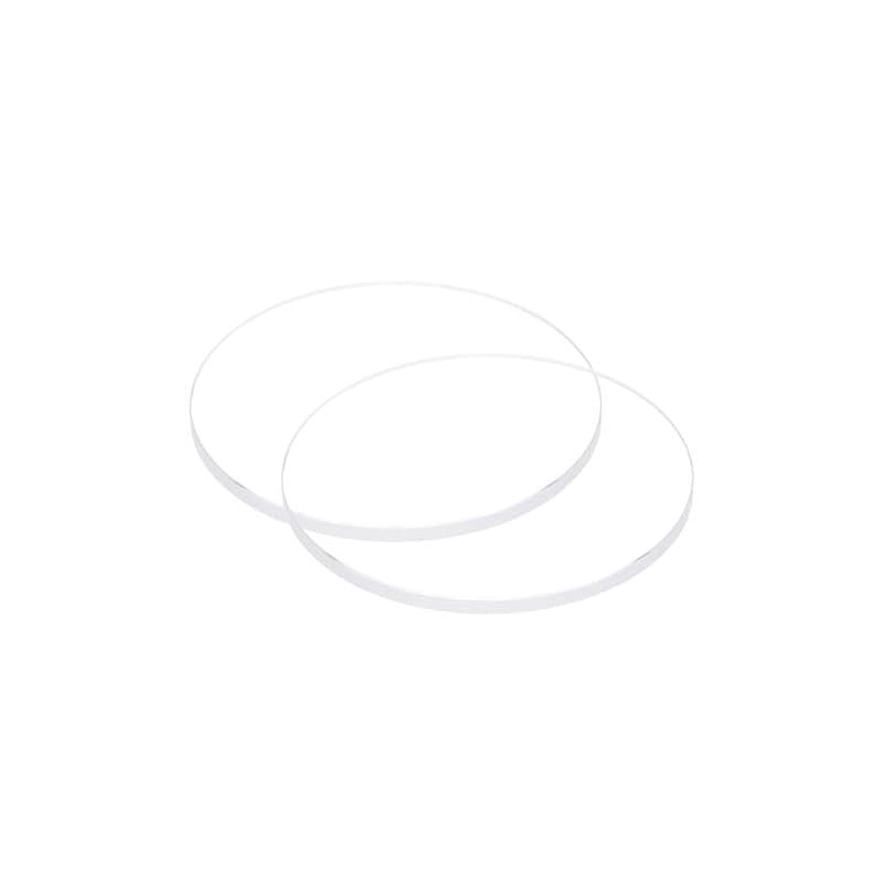 QUARKZMAN 2Pcs Verre de Montre en Cristal Transparent 30mm de Diamètre, 2mm D'Épaisseur, Rond, Plat, en Verre Minéral à Haute Tr