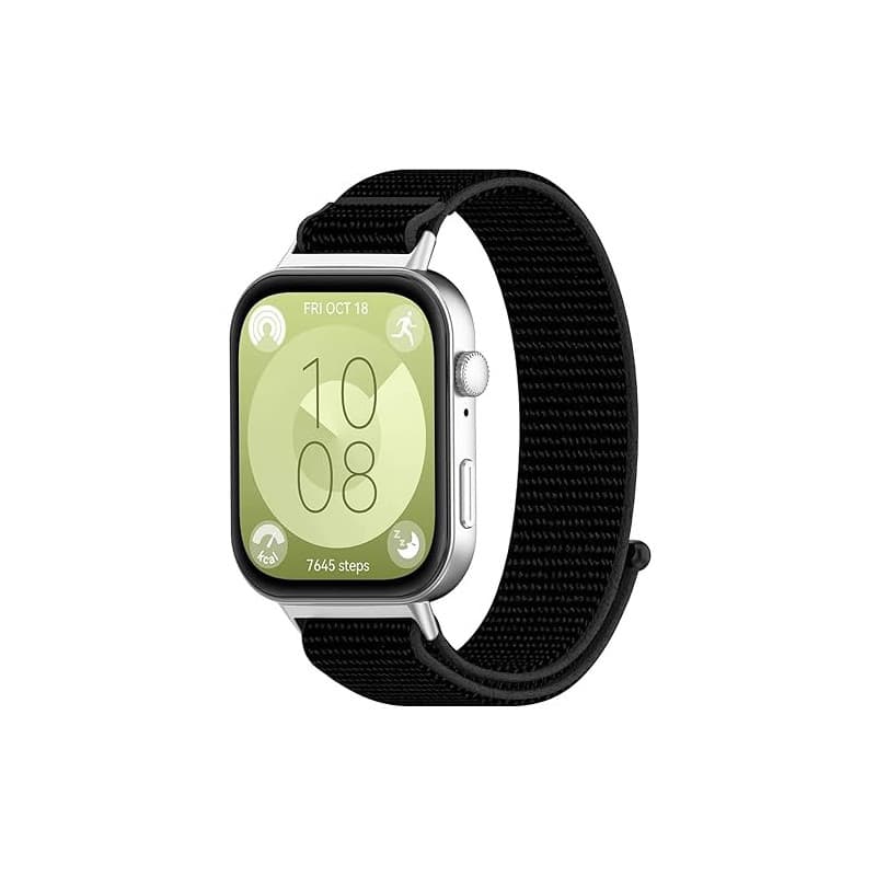 ZoRoll Nylon Bracelet pour Huawei Watch Fit 5/5 pro/4/4 pro/3, Réglable Bracelet de Souple Élastique, Bandes Montre Remplacement