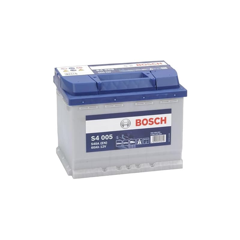 Bosch S4 005 Batterie Auto 60 A/h - 540 A - Batterie 12 V, Plomb-acide pour Véhicules sans Système Start/Stop, Polarité Gauche (