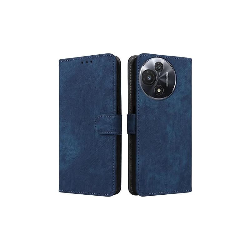 XINNI Housse pour TCL 60R 5G Etui, RFID Protect PU/TPU Cuir Coque Magnétique Portefeuille, Bleu