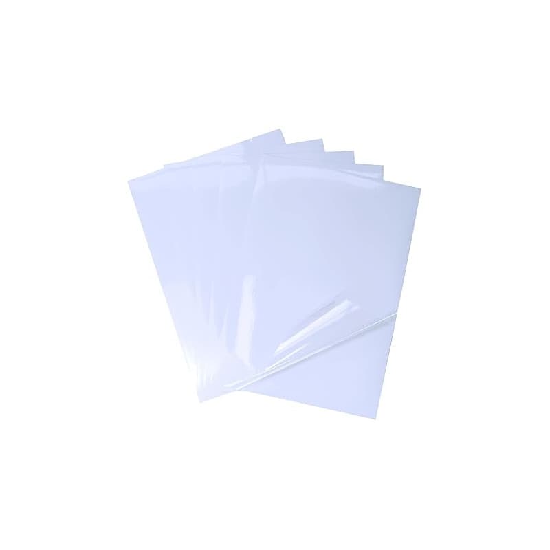 Bleidruck 25 Feuilles 210x297 mm de papier Autocollant Transparent Imprimable 100% Clear étanche pour imprimante à jet d'encre/l