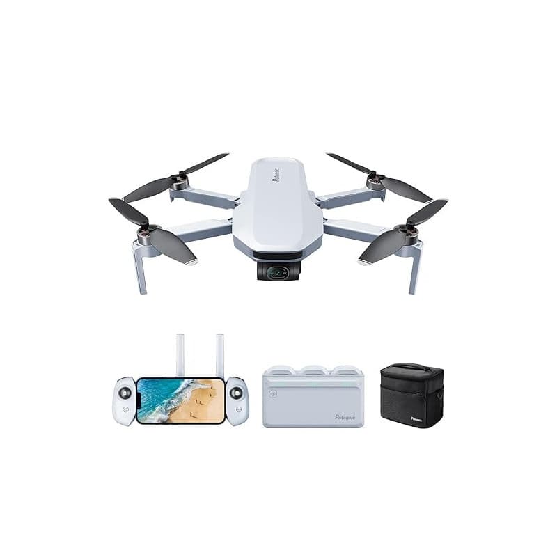 Potensic ATOM Combo GPS Drone, Caméra 4K avec Gimbal à 3 Axes, Moins de 249g, 3 Batteries et Hub de Charge, Temps de Vol 96 Min,