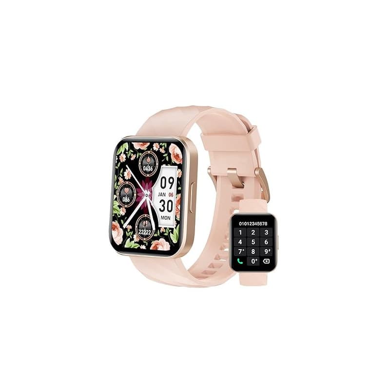Montre Connectée Femme Appel Bluetooth Podometre Cardiofrequencemetre Oxymetre Montre Sport Etanche IP68 Cycle Menstruel Suivi S