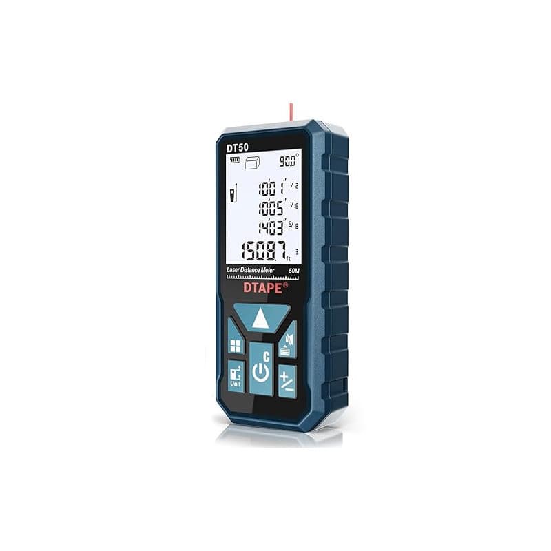DTAPE Télémètre Laser numérique, Outil de Mesure Laser Haute Précision Amélioré, Ruban à Mesurer électronique, écran LCD rétroéc