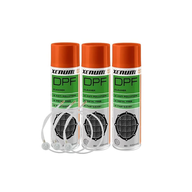 XENUM - DPF Cleaner - Lot de 3 x 400ml - Nettoyant FAP + 3 buses d'injection