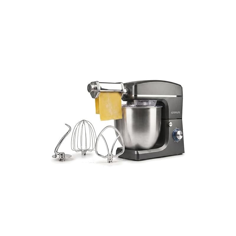 G3 Ferrari G20113 Pastaio 10&Lode Robot Pâtissier avec Laminoir, 1500 W, 10 Litres, Acier Inoxydable, 6 vitesses, Gris Anthracit