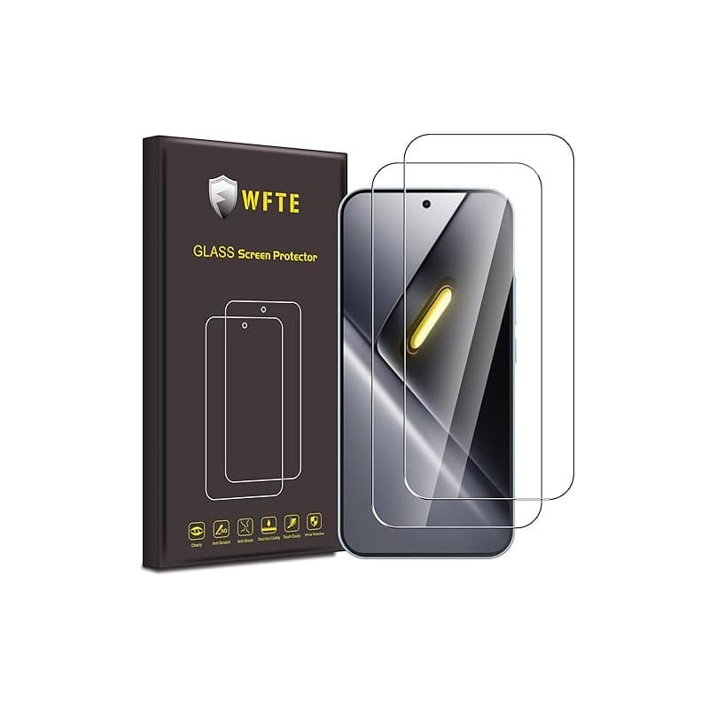 WFTE [Lot de 2 Verre Trempé pour Xiaomi Poco X8 Pro Max 5G, 0,26mm Film de Protection D'écran avec Haute Transparence à 99%, Ant