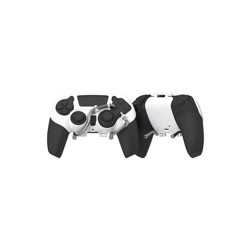 EXknight Leverback Palettes Mécanique FPS, Palettes de Jeu à Boutons Arrière pour Manette PS5 (Blanc)