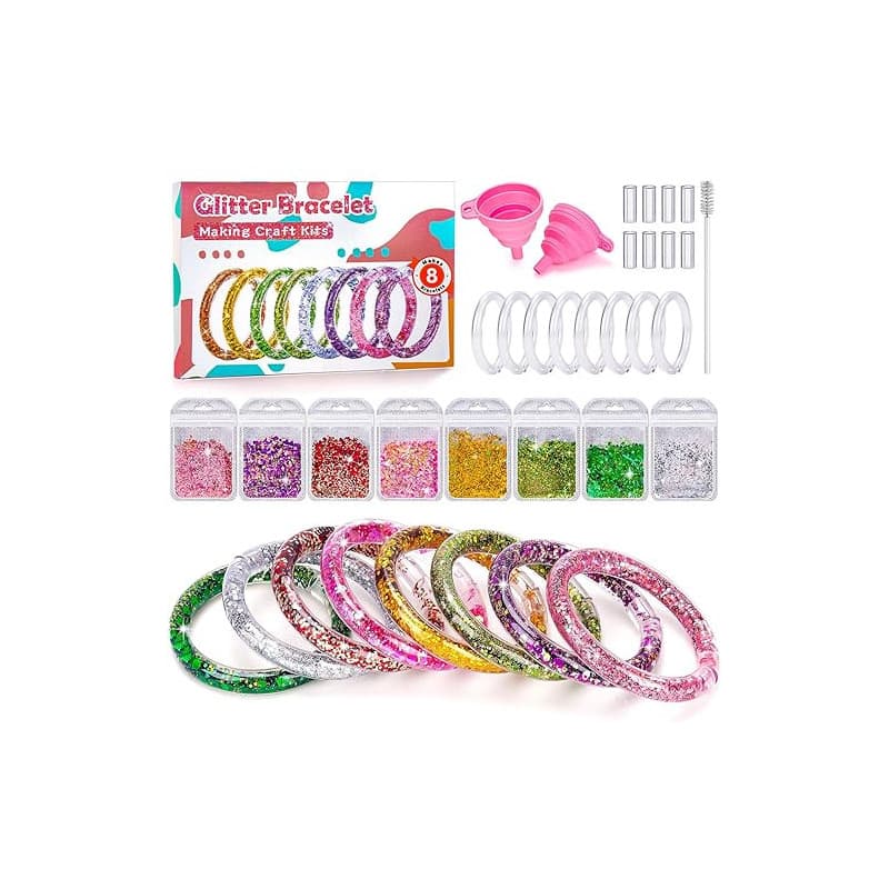 lelechong Cadeau Fille 5 6 7 8 9 ans, Activité Manuelle Kit Bracelet Enfant Jouet Fille 5 6 7 8 ans Cadeaux Anniversaire, Activi