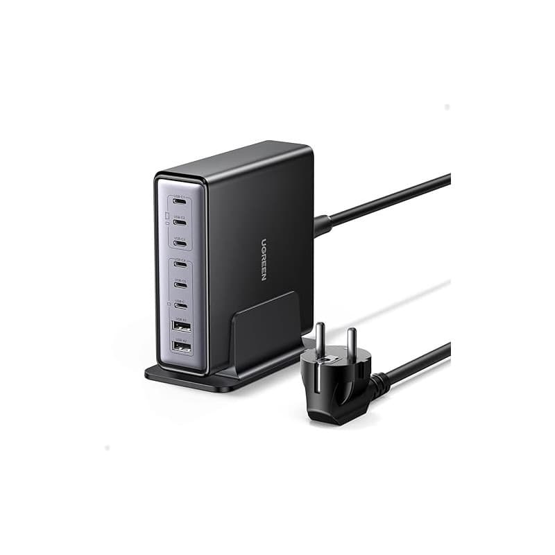 UGREEN Zapix 200W 8 Ports Chargeur USB C Rapide Station de Charge Bureau GaN Tech 100W Compatible avec iPhone 17 Pro Max Air 16