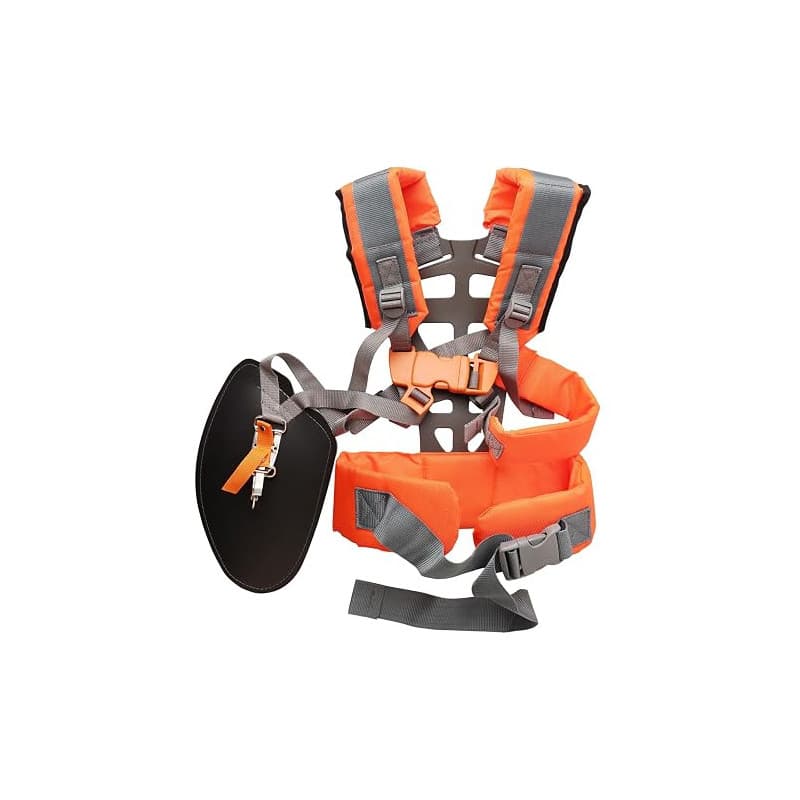 QKTYB Harnais Debroussailleuse, Universelle Réglable Harnais pour Debroussailleuse, Rembourrée Confortable Double Harnais de Déb