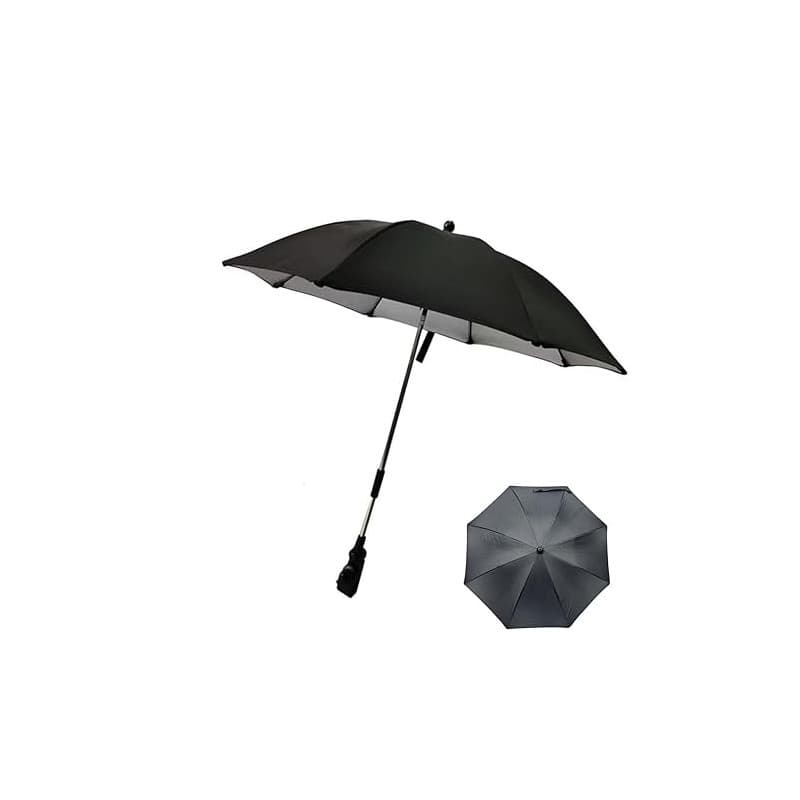 CaiTang Ombrelle pour Poussette Universelle, Ombrelle Poussette Anti UV 50+, Parasol Poussette Bébé Universelle Diamètre 73 cm,