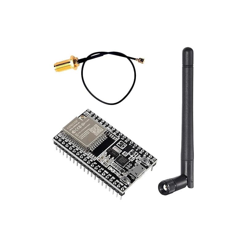 DUBEUYEW ESP32-DevKitC Carte de Base ESP32 Carte de Développement ESP32-WROOM-32U Ensemble pour Arduino avec Antenne et Câble