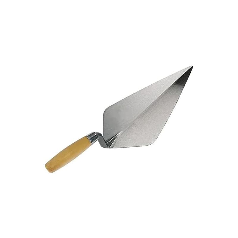 Spear & Jackson 10510B Truelle de Maçon 254 mm (10 Pouces), Lame en Acier Carbone, Manche en Bois, Col de Cygne Relevé pour Maço