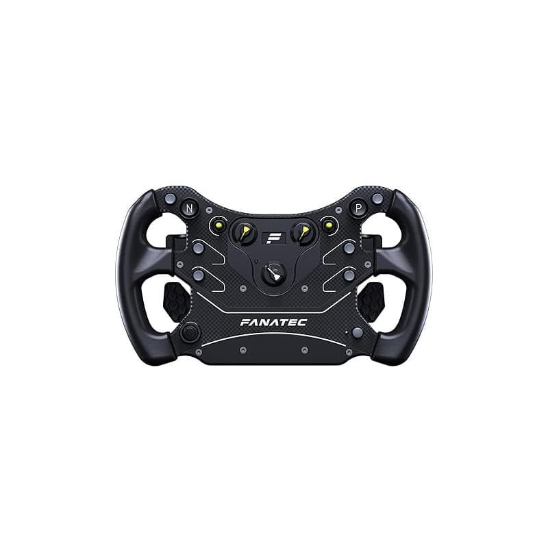 FANATEC Simulation de Course CSL Volant GT3 – PC, Xbox Series X|S | QR2 Lite Wheel-Side Préinstallé, Poignées Caoutchouc, Levier