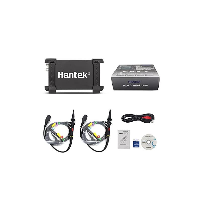 Oscilloscope à mémoire numérique Hantek 6022BE 2CH - USB - 20 MHz - Basé sur PC - Taux d'échantillonnage de 48 MSa/s