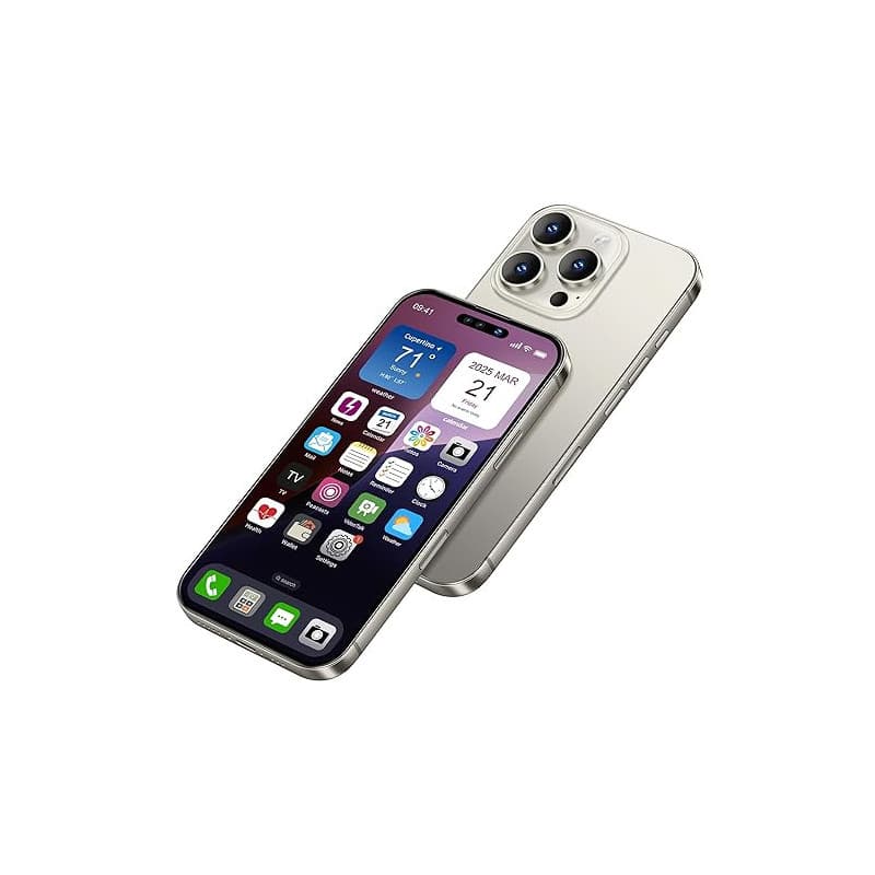 Perusha Affichage de Faux Jouets téléphone Portable modèle métallique Non Fonctionnel réplique 1:1 téléphone pour téléphone 16 P