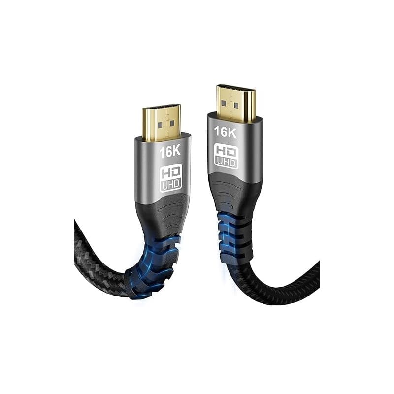 CAKOBLE Câble HDMI 2.2 1.5m | 96Gbps Ultra Rapide16K@60Hz, 8K@240Hz, 4K@480Hz |for cable hdmi 2.1 eARC, HDR10+, Dynamic HDR, HDC