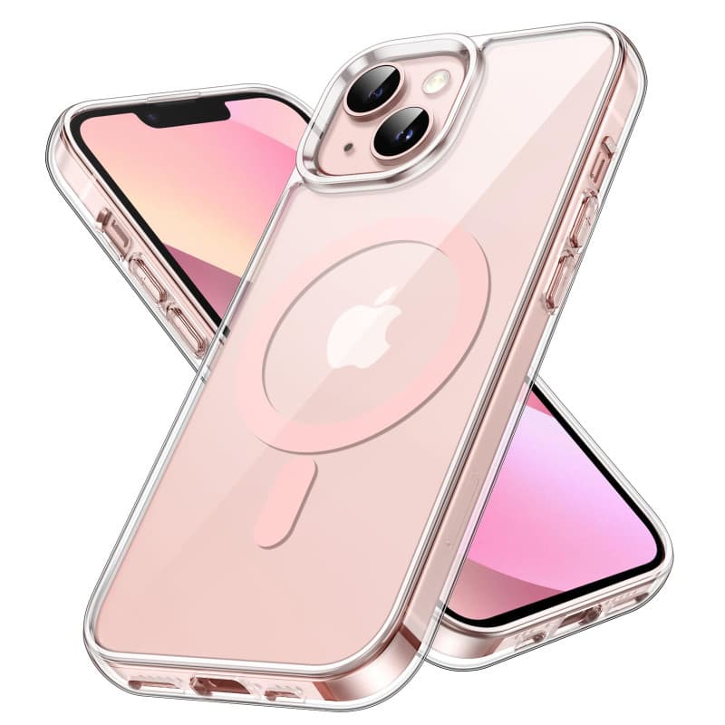 JETech Coque Magnétique pour iPhone 13 6,1 Pouces Compatible avec MagSafe Recharge sans Fil, Étui Housse de Téléphone Antichoc,