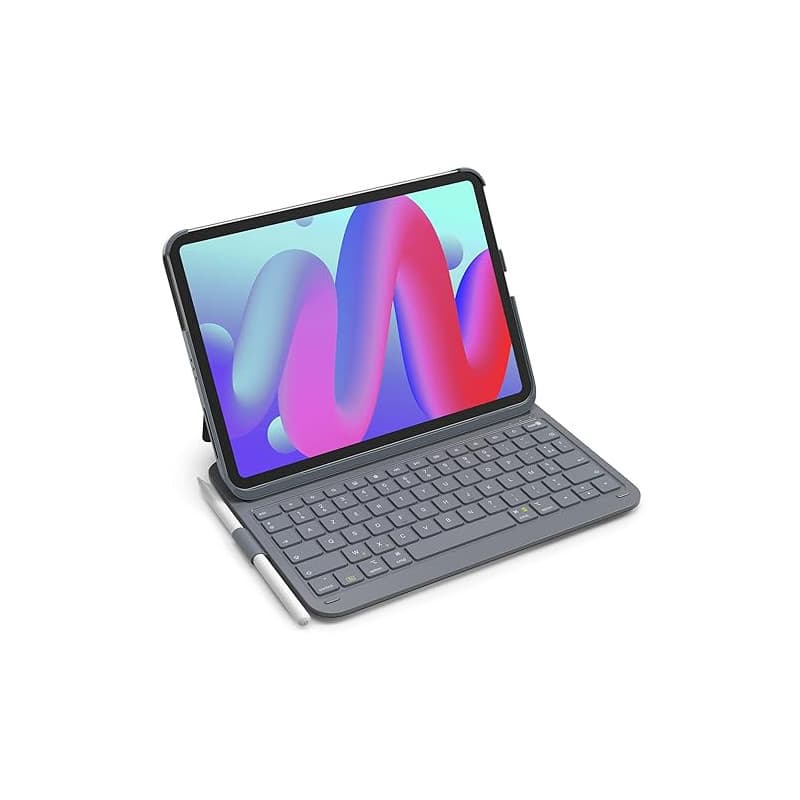 Inateck Étui Clavier iPad 10e/11e gén., Clavier Ultraléger avec Porte-Stylet pour iPad 11e (2025 11" A16)/10e (2022 10.9"), Air