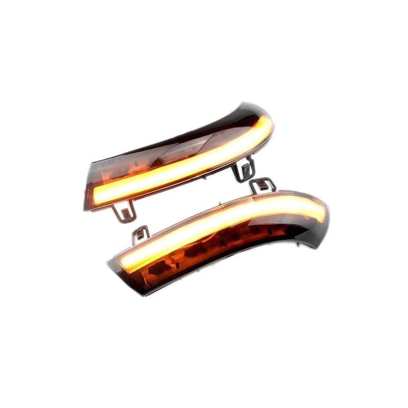 WEPARTICULAR Clignotant dynamique rétroviseur avec lentille fumée clignotant LED clignotant clignotant compatible avec Volkswage