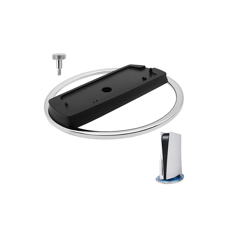 Ailah Support Vertical Compatible PS5/PS5 Slim/PS5 Pro, Socle Stable à Patins Antidérapants, Base Antidérapante Support, Flux d’