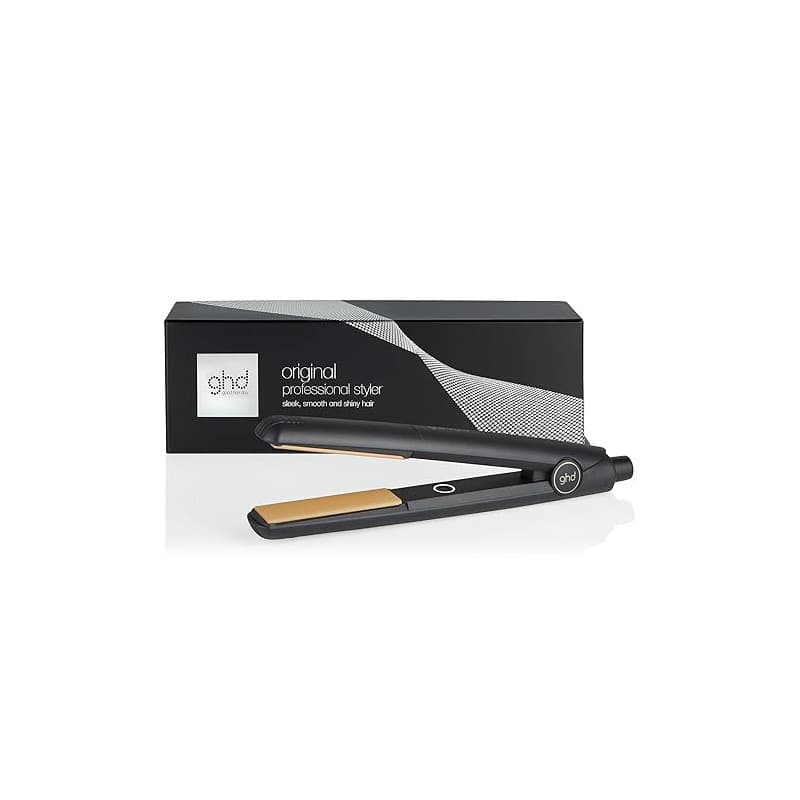 ghd - Lisseur cheveux ghd original - Fer à lisser professionnel (Noir) - Cheveux lisses, doux et brillants, sans chaleur extrême