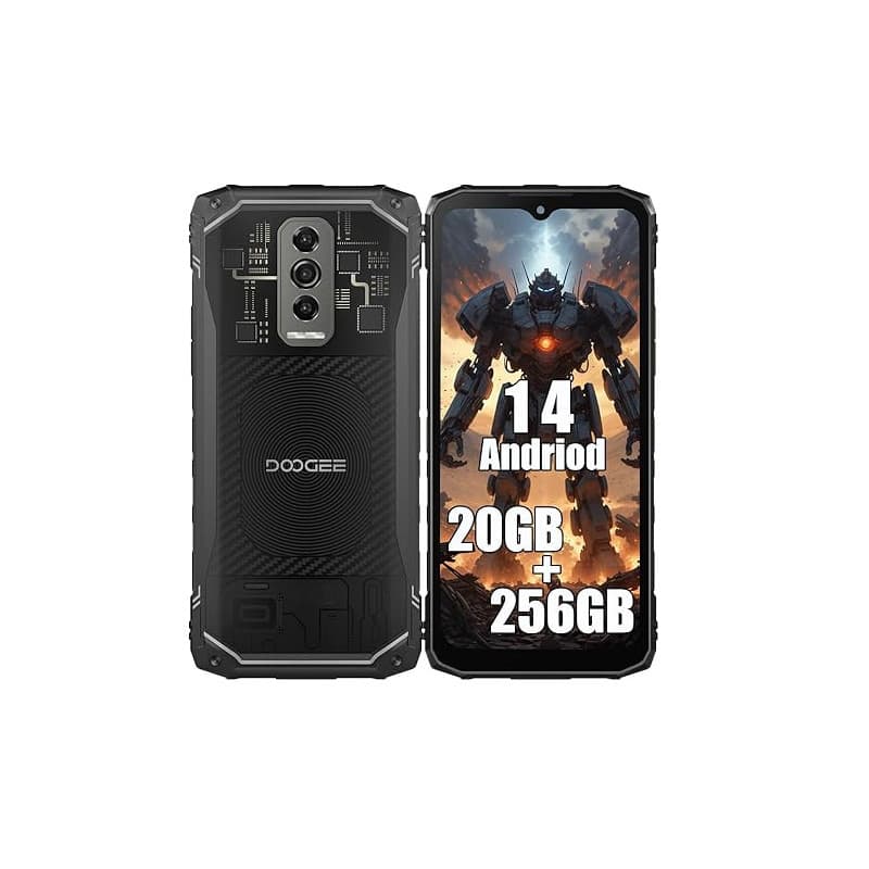 DOOGEE Blade 10 Ultra 4G Téléphones Portables Débloqués, 20 Go + 256 Go, 6,56", AI 50MP + 8MP, Batterie 5150mAh, Android 14 Smar