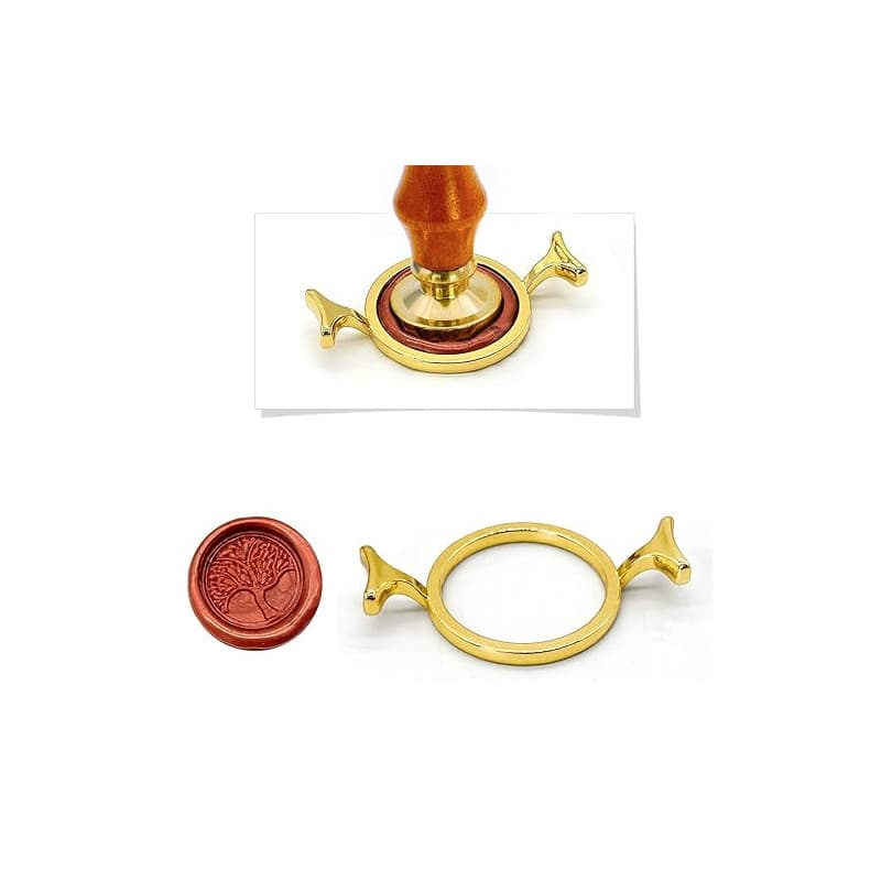 Formes de sceau en cire métalliques pour tampon de sceau en cire de 1 pouce, étoile octogonale ronde en fleur, pour invitations