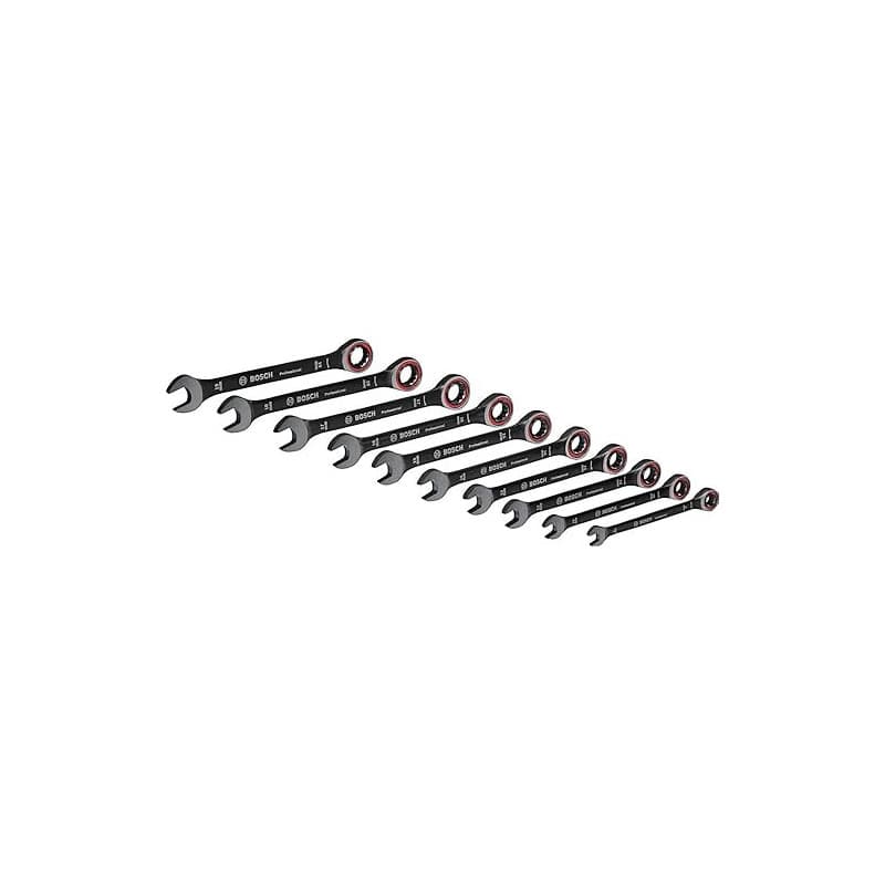 Bosch Professional set de clés mixtes 10 pièces (8/10/12/13/14/15/16/17/18/19 mm, sac) - Set Amazon Exclusive