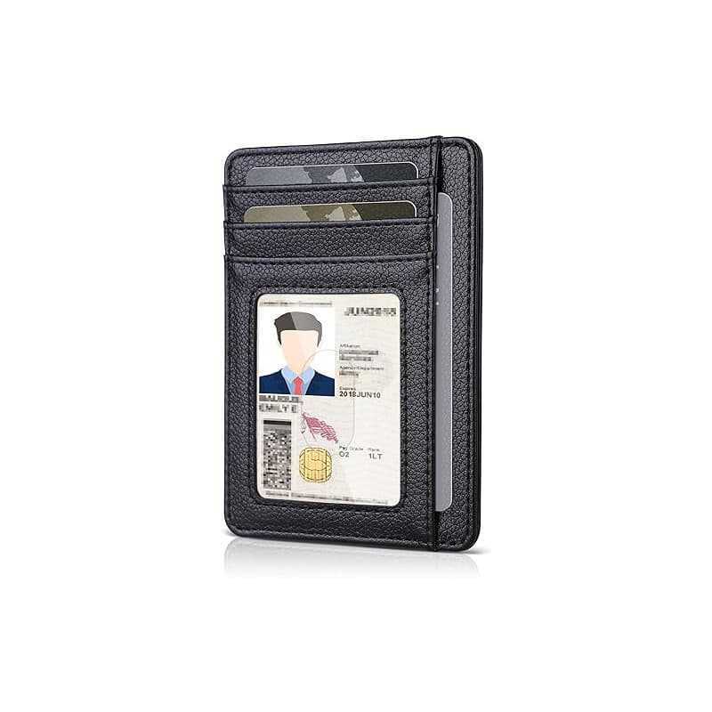 Teskyer Portefeuille Homme, Porte Carte Bancaire, Portefeuille en Cuir PU, Porte Cartes de Credit, Petit Portefeuille Homme, Pro