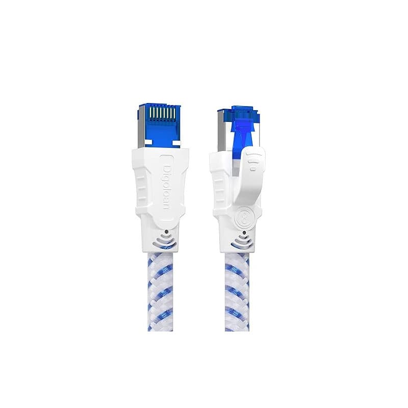 Câble Ethernet Cat 8, RJ45 1m 2m 3m 5m 10m 20m 30m Cable Réseau, Cat8 40Gbps 2000MHz Gigabit S/FTP Nylon Câble Internet Lan pour