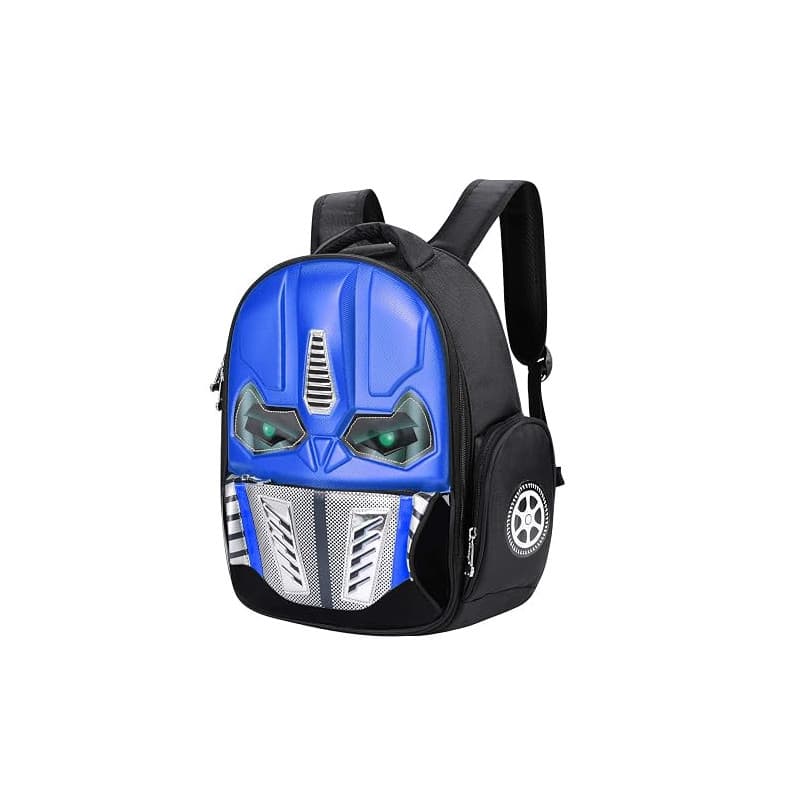 Sac à Dos pour le Robot d'enfants Cartable Maternelle Fille Garçon Sac à Dos 3D Voiture Brillant Cartable Scolaire Primaire Écol