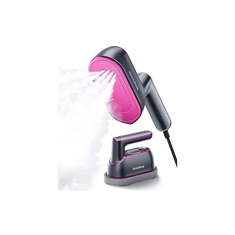 Jack&Rose Fer à Repasser Vapeur 1200W, Defroisseur Vapeur Portable et à Main pour Vêtements, Chauffage Rapide en 8s, 2 en 1 defr
