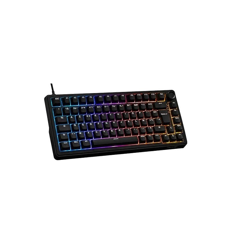 The G-Lab - KEYZ Elite 300 HE Black- Clavier Gamer Magnétique Hall Effect 75% USB AZERTY, 8000 Hz Rapid Trigger, Activation Régl