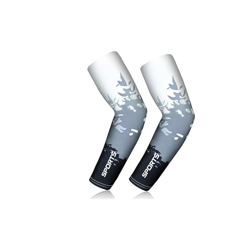 flintronic Manchettes de Bras, Homme Manchon Bras Femme Anti-UV Protection Solaire UPF 50+ Glacé Manches de compression, Respira