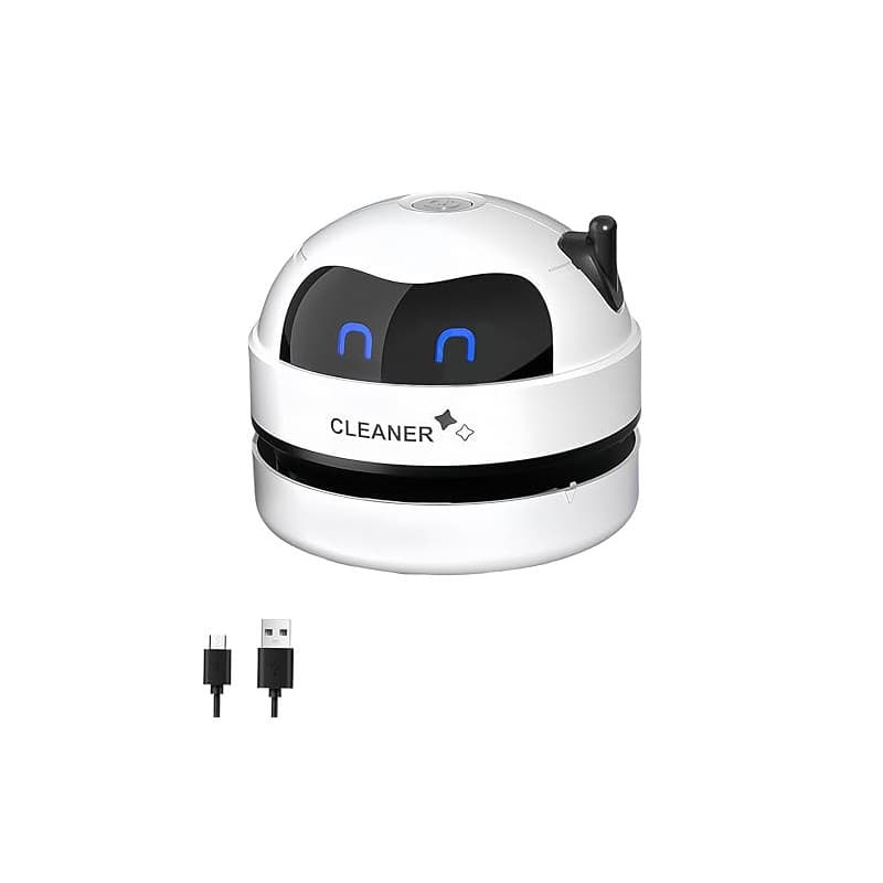 flintronic Mini Aspirateur de Table, Petit Aspirateur USB Rechargeable, Haute Puissance d'aspiration sans Fil, Portable, pour Ta