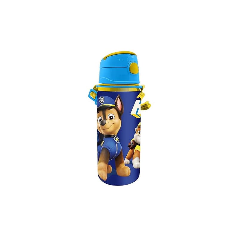 Kids Licensing Gourde en aluminium avec poignée et fermeture à clic, sans BPA et toxines, 600 ml, motifs pour enfants