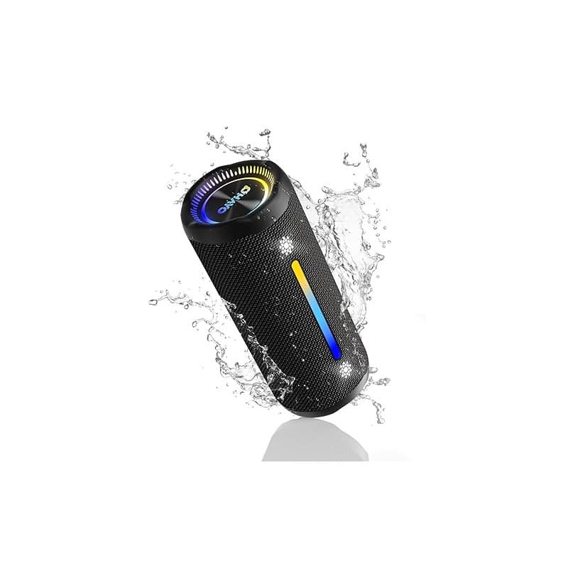 OHAYO Enceinte Bluetooth Portable avec Spectacle de Lumières LED, 35W Double Haut-parleurs, 24H Autonomie, Bass Boost & IPX7 Éta