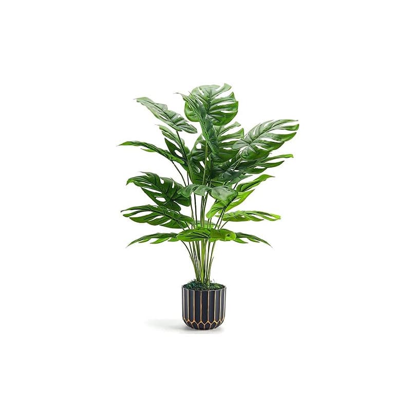 Der Rose Plantes Artificielles Interieur Monstera en Pot,71cm Fausse Plante Idéal pour la Décoration de Salon, Chambre, Bureau e