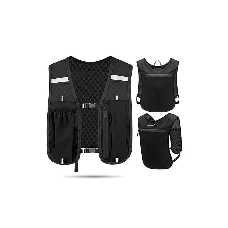 Gilet de Trail Ultraléger, Sac à Dos Running Léger pour Marathon, Cyclisme, Randonnée et Activités de Plein Air