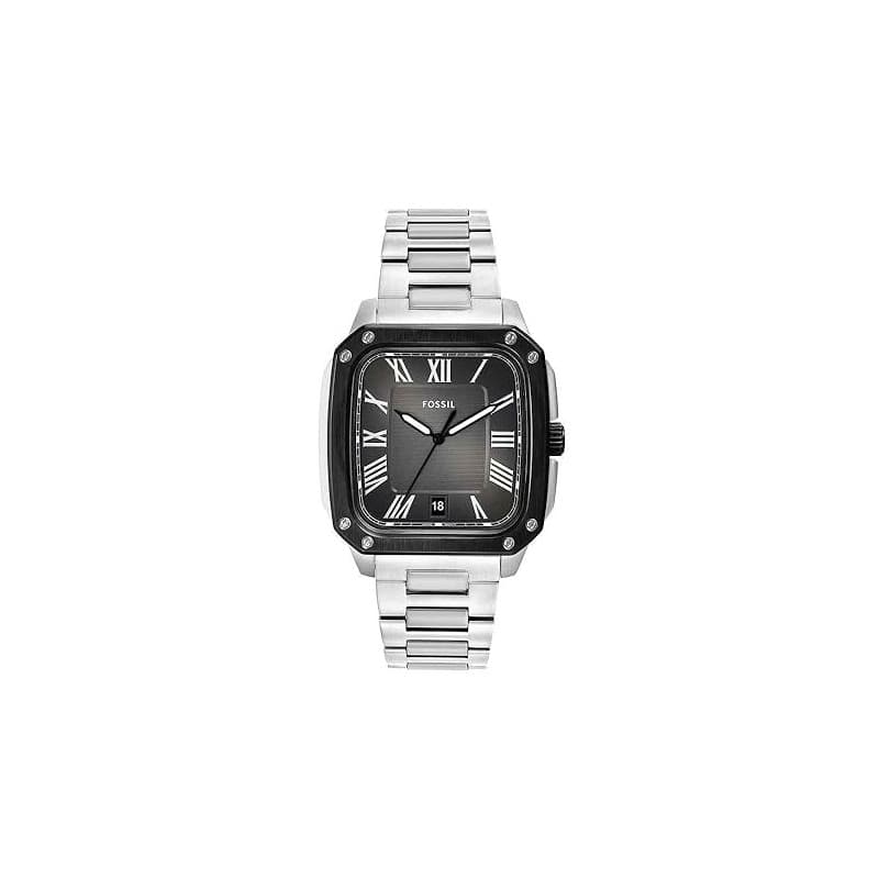 FOSSIL Hommes Analogique Quartz Montre avec Bracelet en Acier Inoxydable FS6121