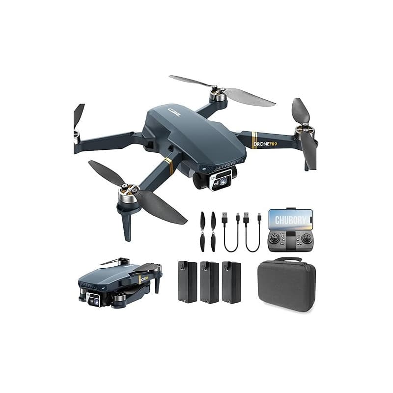 Drone avec caméra 4K UHD pour adultes et débutants, 84 min de vol (3 batteries), portée 800 m, moteur sans balais, maintien d’al