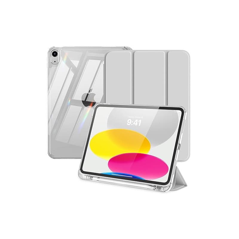 MoKo Étui pour iPad (A16) 11e génération 11 Pouces (2025), Étui pour iPad 10e génération (2022) avec Porte-Stylo Gauche, Fin à T